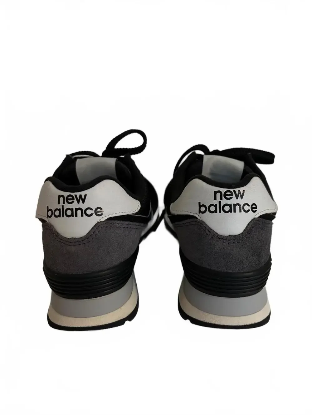 New Balance 574 Core Black and Gray Sneakers, Men’s 6, Women’s 7.5